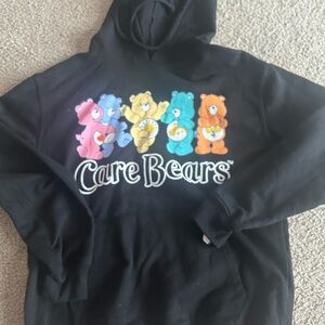 Care Bears Black Hoodie with Colorful Characters
